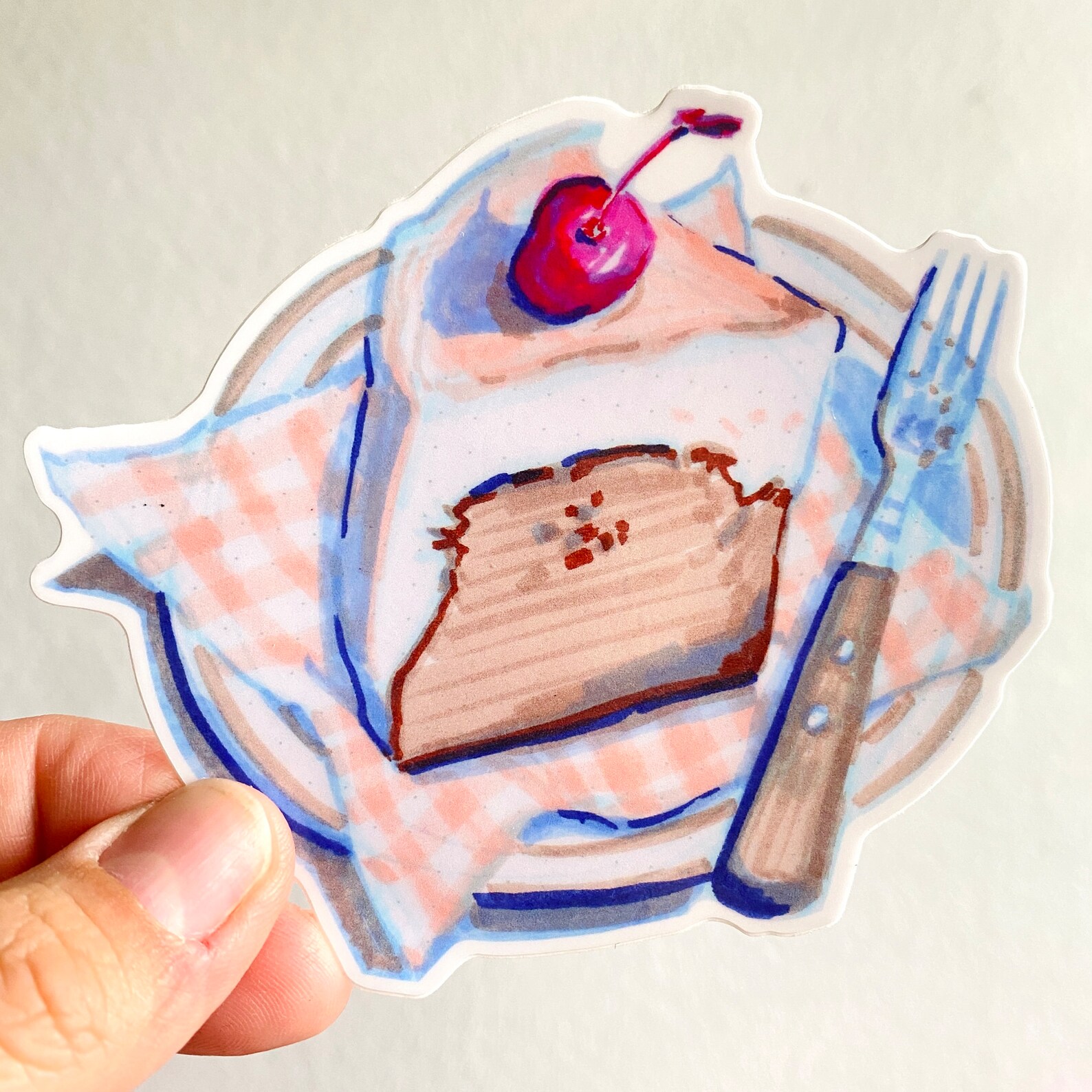 Cake Plate Vinyl Sticker Decal | Waterproof Weatherproof | Foodie ...