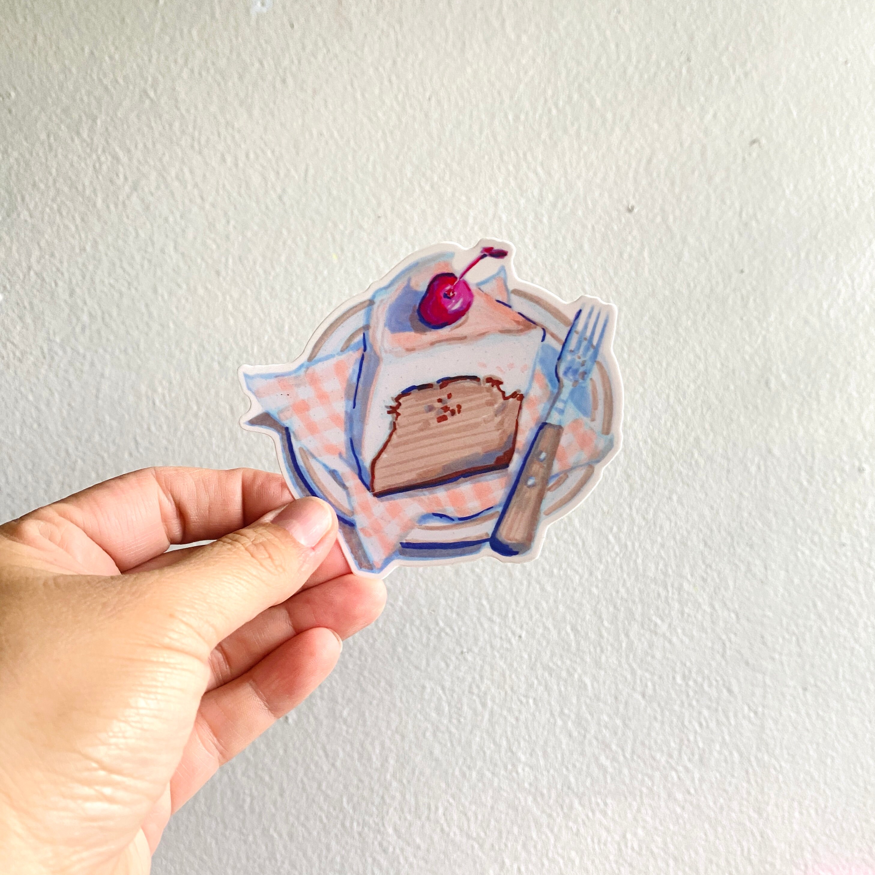 Cake Plate Vinyl Sticker Decal | Waterproof Weatherproof | Foodie ...
