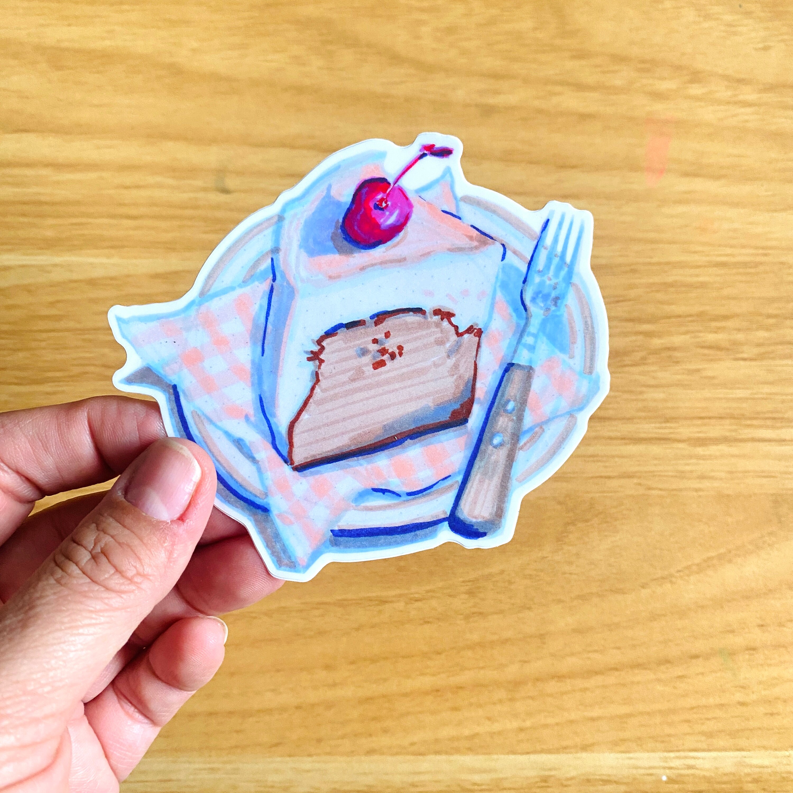 Cake Plate Vinyl Sticker Decal | Waterproof Weatherproof | Foodie ...