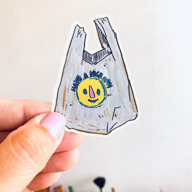 Grocery Bag Sticker Set: Weatherproof Vinyl Decals - Etsy Canada