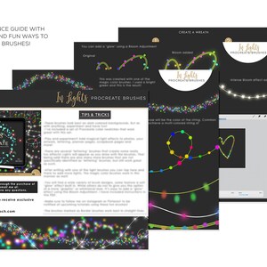 String Lights Procreate Brushes | iPad | Lettering | Fairy Lights ...