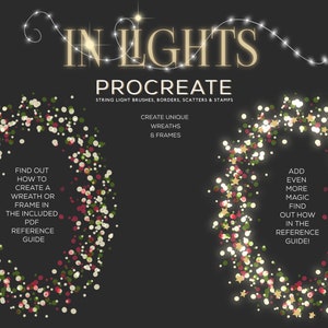 String Lights Procreate Brushes | iPad | Lettering | Fairy Lights ...