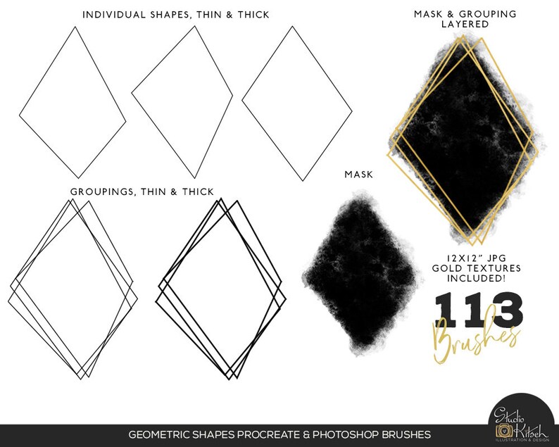 geometric shapes procreate