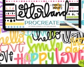 Letterland Procreate Lettering Kit | 3D Brushes | Hand Lettering | Border Brushes | Patterns | Digital Planning | Illustration | Calligraphy
