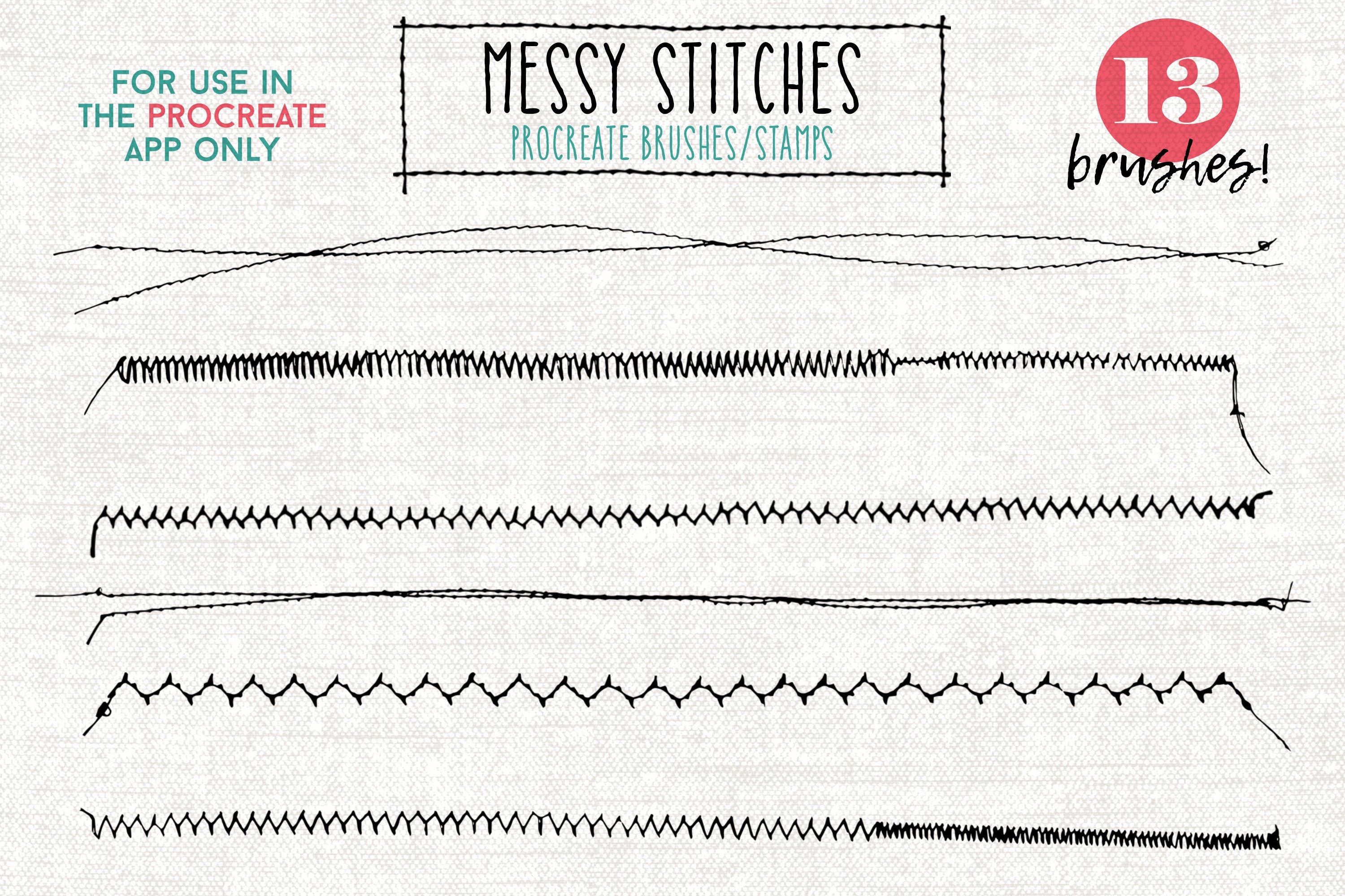 Procreate Sewing Supplies Brush Stamps Graphic by Sibby Clips · Creative  Fabrica