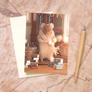 Blank Card, Mouse Card, Blank Greeting Card