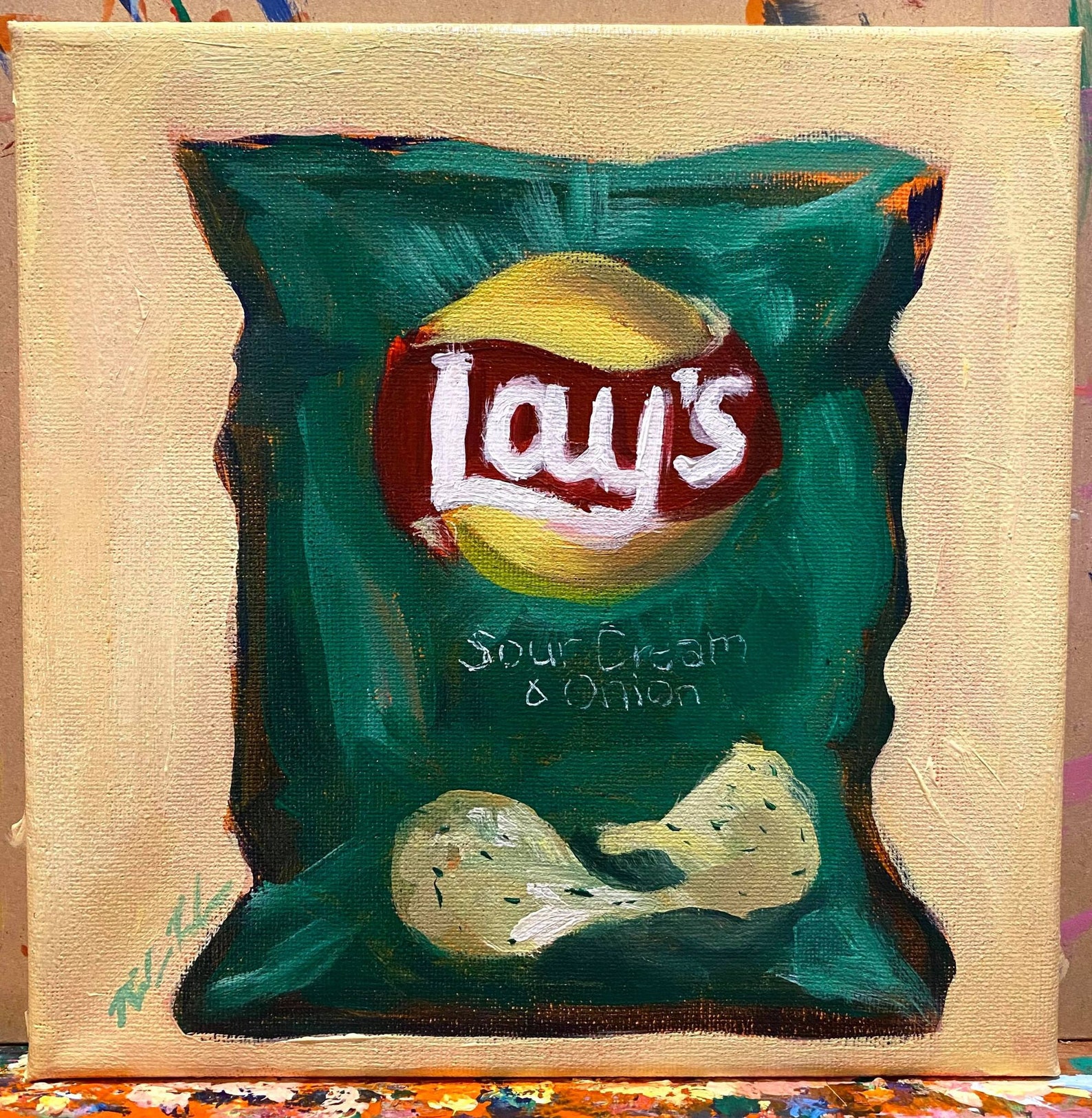 Lay's Potato Chips Original Acrylic Painting Etsy