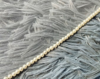 pearl wedding veil, pearl edge veil, wedding veil, fingertip wedding veil, beaded pearl veil