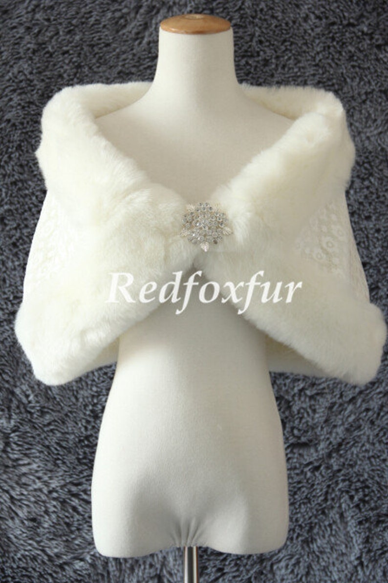 fake fur wraps and shawls