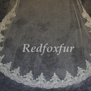 Lace Wedding Veil,Bridal Veil,Veil,Lace Veil,Long veil,Cathedral veil,Mantilla veil,Blusher veil,Wedding gift,ivory veil,1Tierveil,Whiteveil