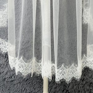 Wedding Lace Veil,Veil For Wedding,Floor Bridal Veil,Lace Edge Bridal Veil,Elegant Veil,Single Layer Veil,Ivory Wedding Veil,Bridal Veil