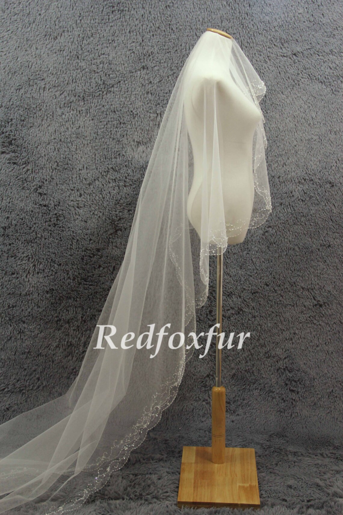 Veil V703: Rivini Beaded Cathedral veil