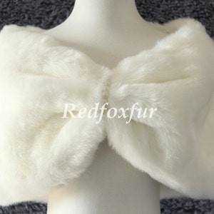 Kunst Fuchs Fell Shrug, Brautjungfer Wrap, Winter Hochzeit Schal, Perlen Umhang, Braut Cape Mantel, Abendkleid, hohe Qualität