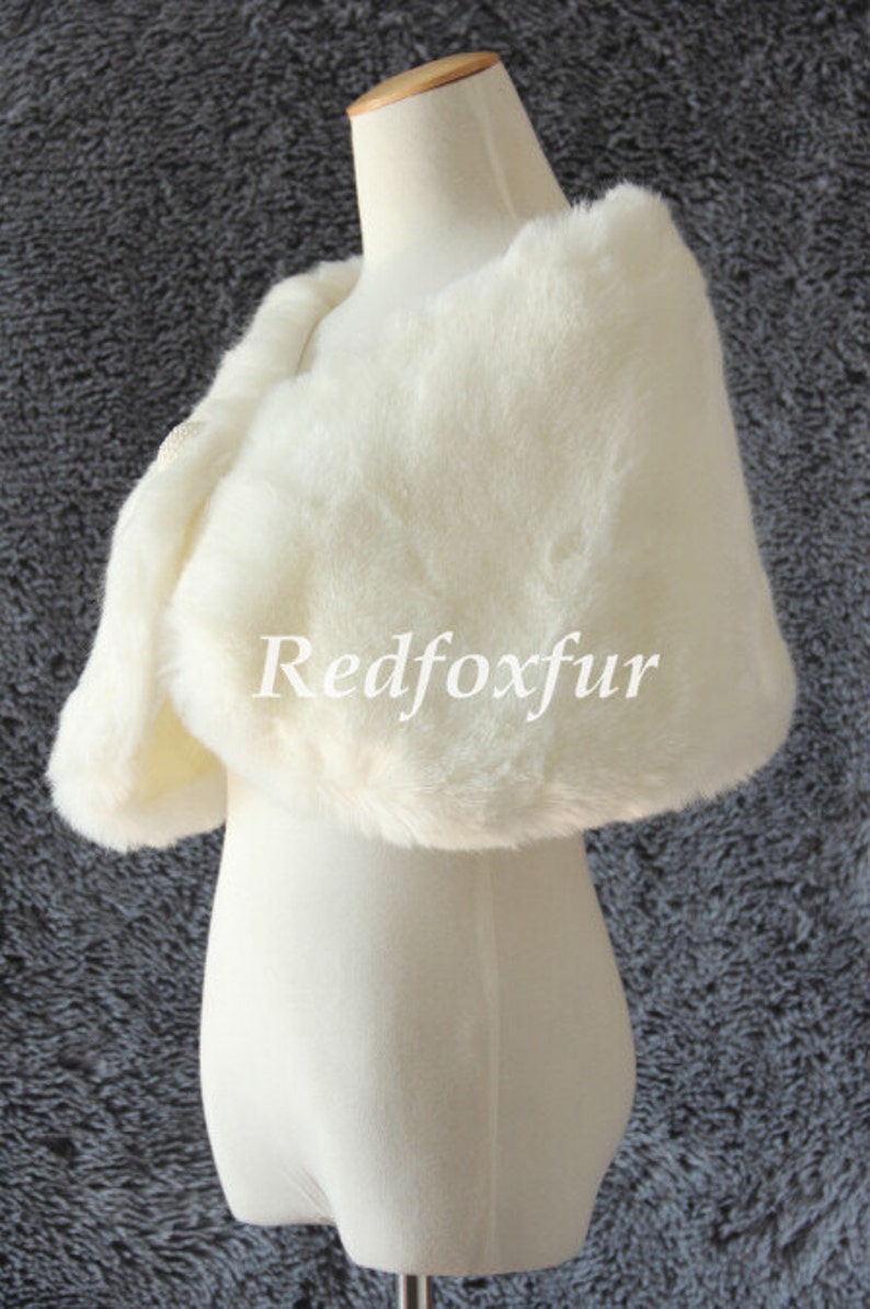 faux fox fur shawl