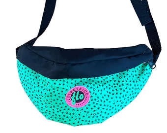 Valterra Electrick FLO Neon Fanny Pack 1980's Hip Pocket Bag 11x5" Skater Streetwear Rave EDM Bag Purse Pouch