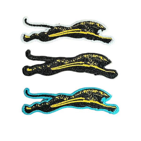 Banned Logo Jacksonville Jaguars Tri-Color Patch Pack of 3 Three Inch Patches Gameday Accessories Iron On Craft Ideas