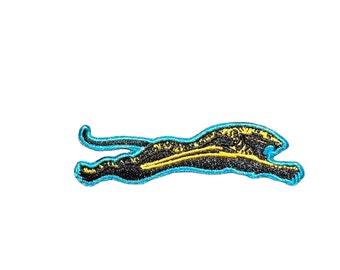 Vtg Banned Logo Jaguars Iron On Embroidered Football Patch 2 Pieces