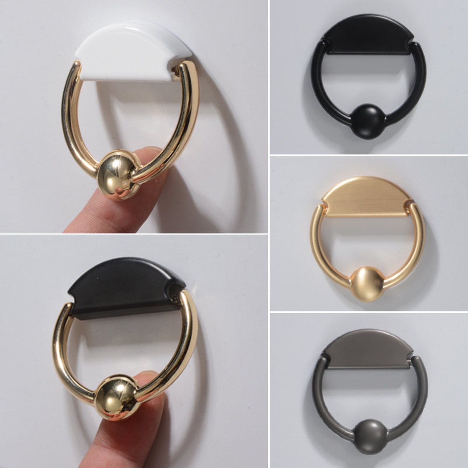 Light Luxury Golden Ring Pull Handle Drawer Ring Pull Handle Etsy UK