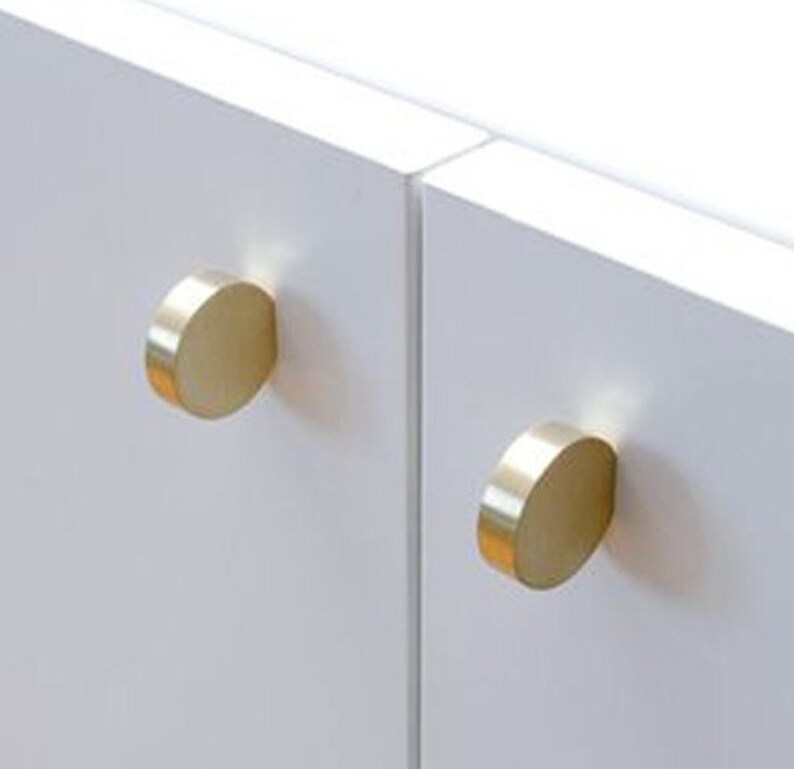 Nordic Modern Brass Knob Brass Small Knob Knob Simple Etsy