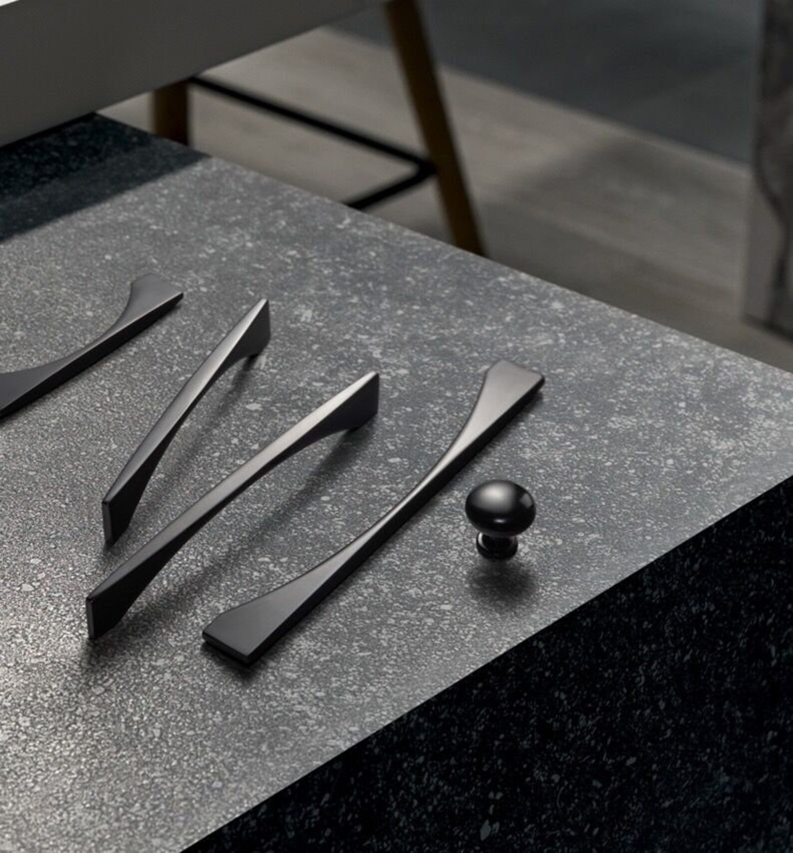 Modern Simple Black Pull Handle Drawer Pull Handle Etsy