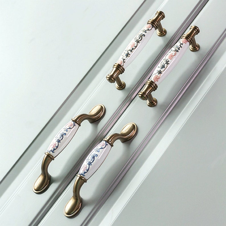 Europäische Keramik zieht Griff Tür Pull Griff Schrank Pull | Etsy
