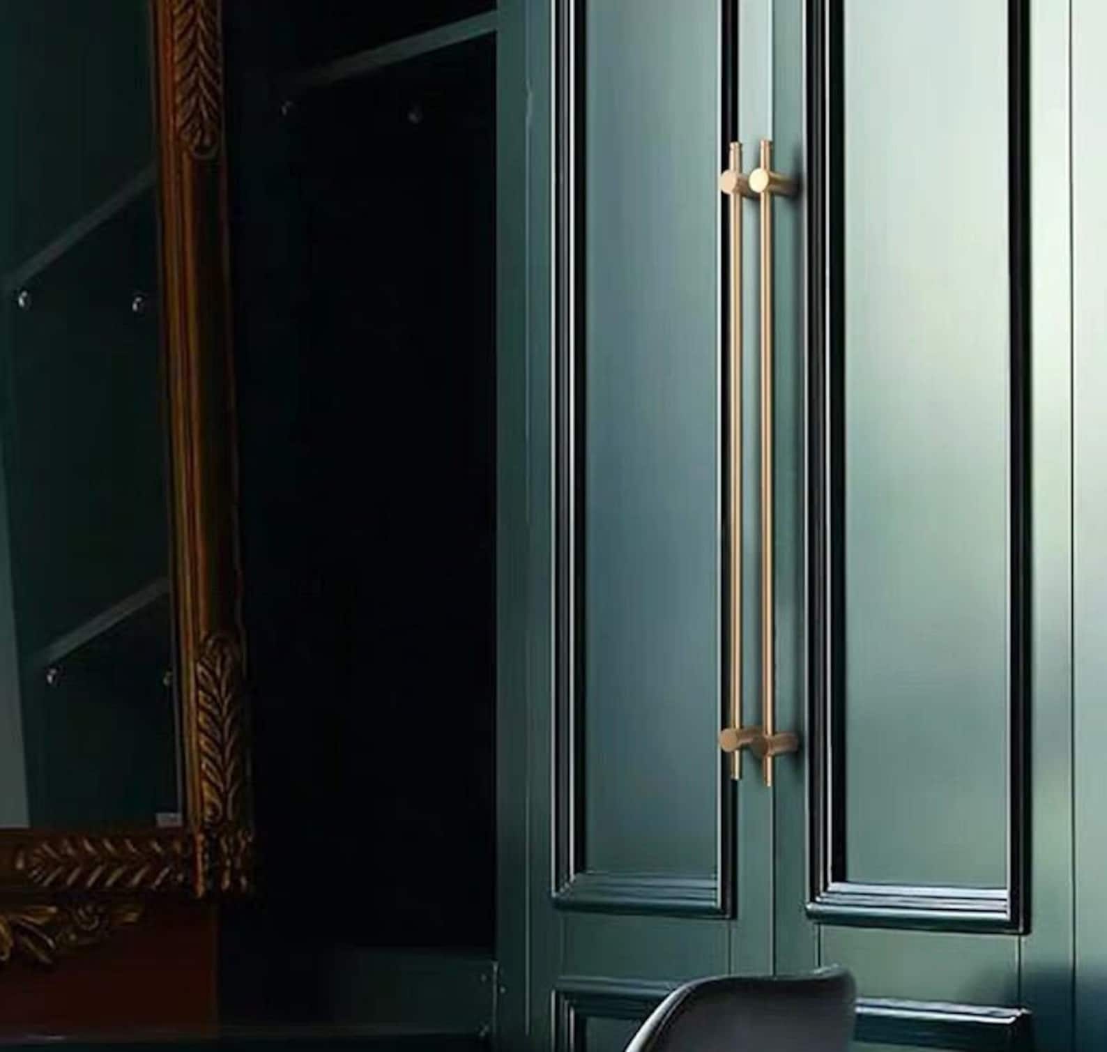 Nordic Brass Wardrobe Pull Handle Lengthening Door Pull Handle Etsy