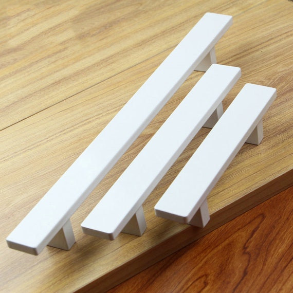 American White Modern Door Pull Handle Drawer Pull Handle Etsy