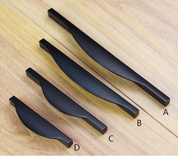 American Modern Wardrobe Pull Handle Drawer Pull Handle Black Cabinet Pull  Handle Zinc Alloy Pull Handle - Etsy
