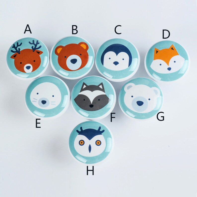 American Ceramic Knob Door Knob Drawer Knob Dresser Knob Etsy