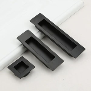 Modern Solid Invisible Concealed Embedded Concealed Pull Handle Drawer Closet Door Cabinet Pull Handle Wardrobe Pull Handle