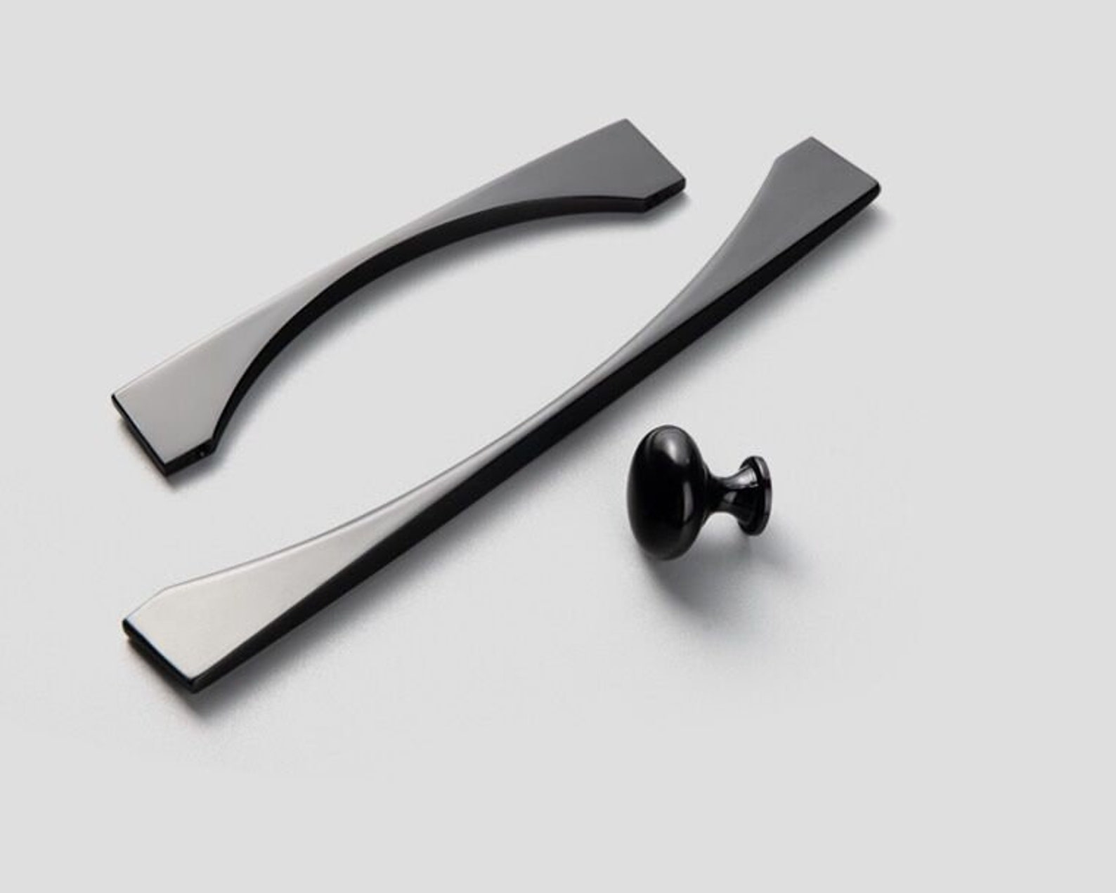 Modern Simple Black Pull Handle Drawer Pull Handle Etsy