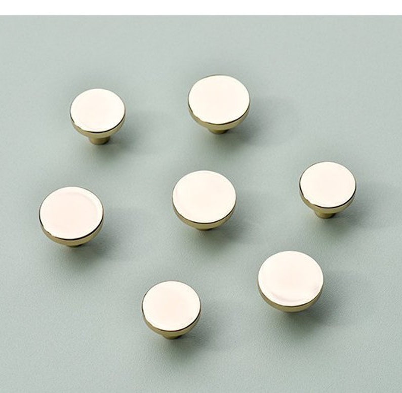 Champagne Gold Brass Door Knob Knob Drawer Knob Drawer Etsy