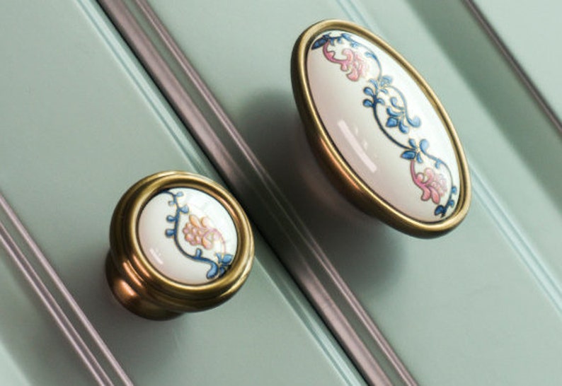 Europäische Keramik zieht Griff Tür Pull Griff Schrank Pull | Etsy