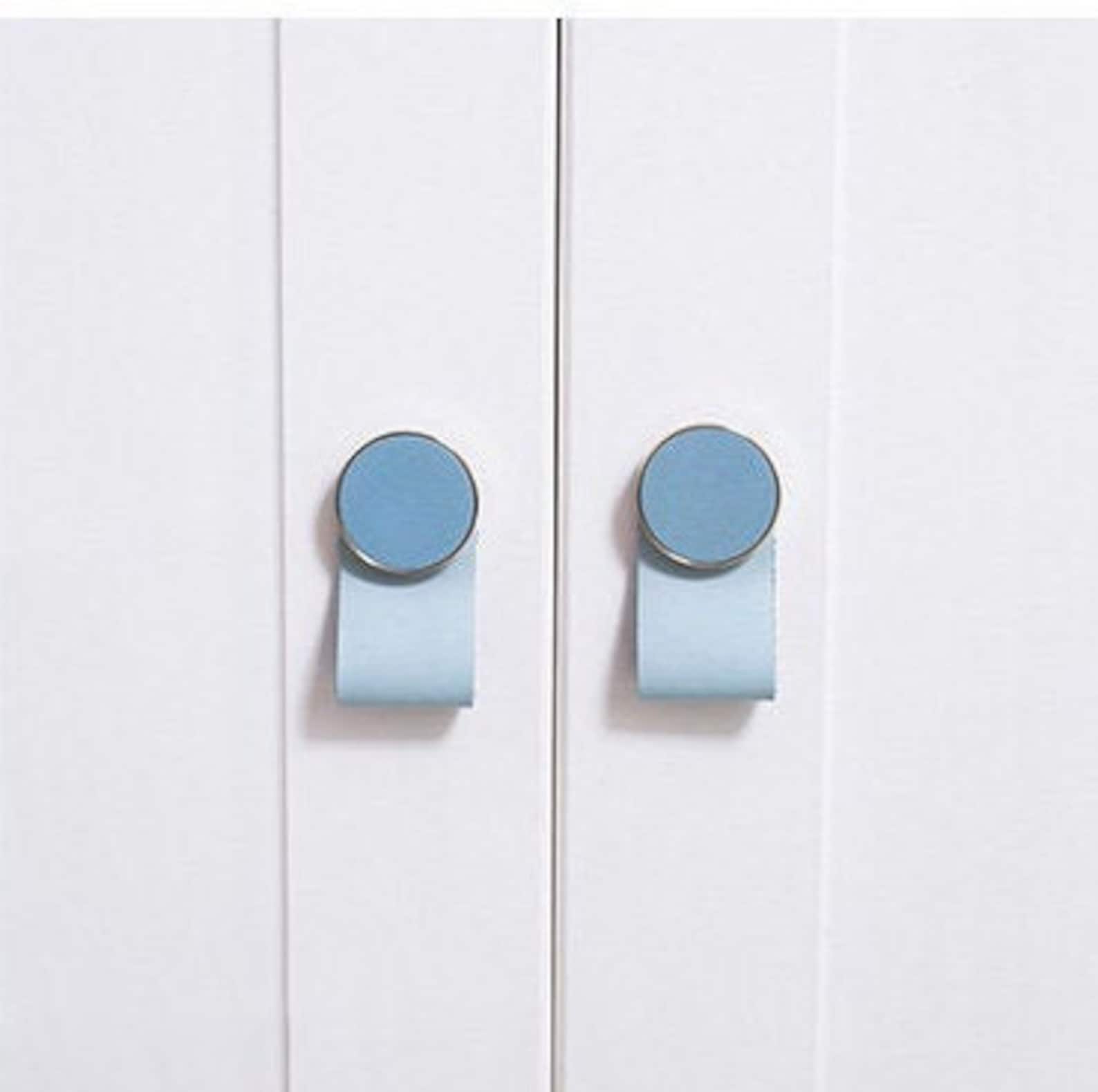 Nordic Children Room Brass Leather Door Knob Knob Etsy