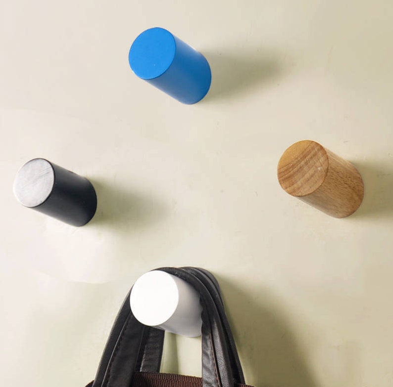Wood Hooks/ Simple Modern Ideas Wall Hooks / Decorative Hooks Etsy