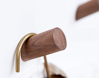 Solid Wood Simple Modern Ideas Wall Hook / Decorative Hook/ Wall Hook Coat Hangers Rack Hook