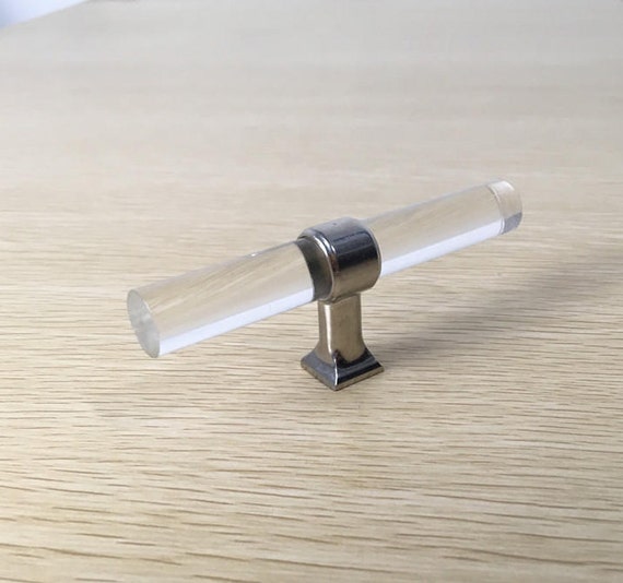 Acrylic Acrylic Knobs Organic Glass Door Knobs Modern Simple Etsy
