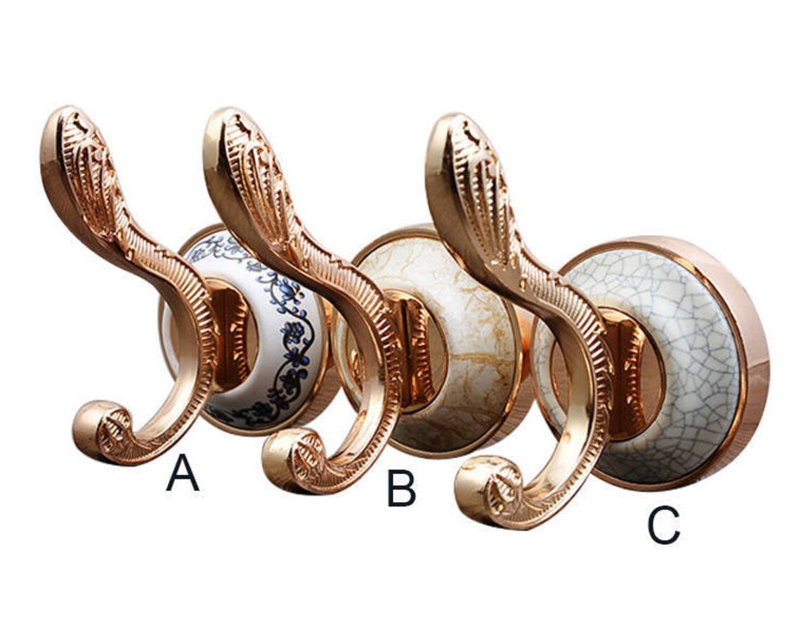 European Ceramic Wall Hooks / Decorative Hooks / Coat Hangers Etsy