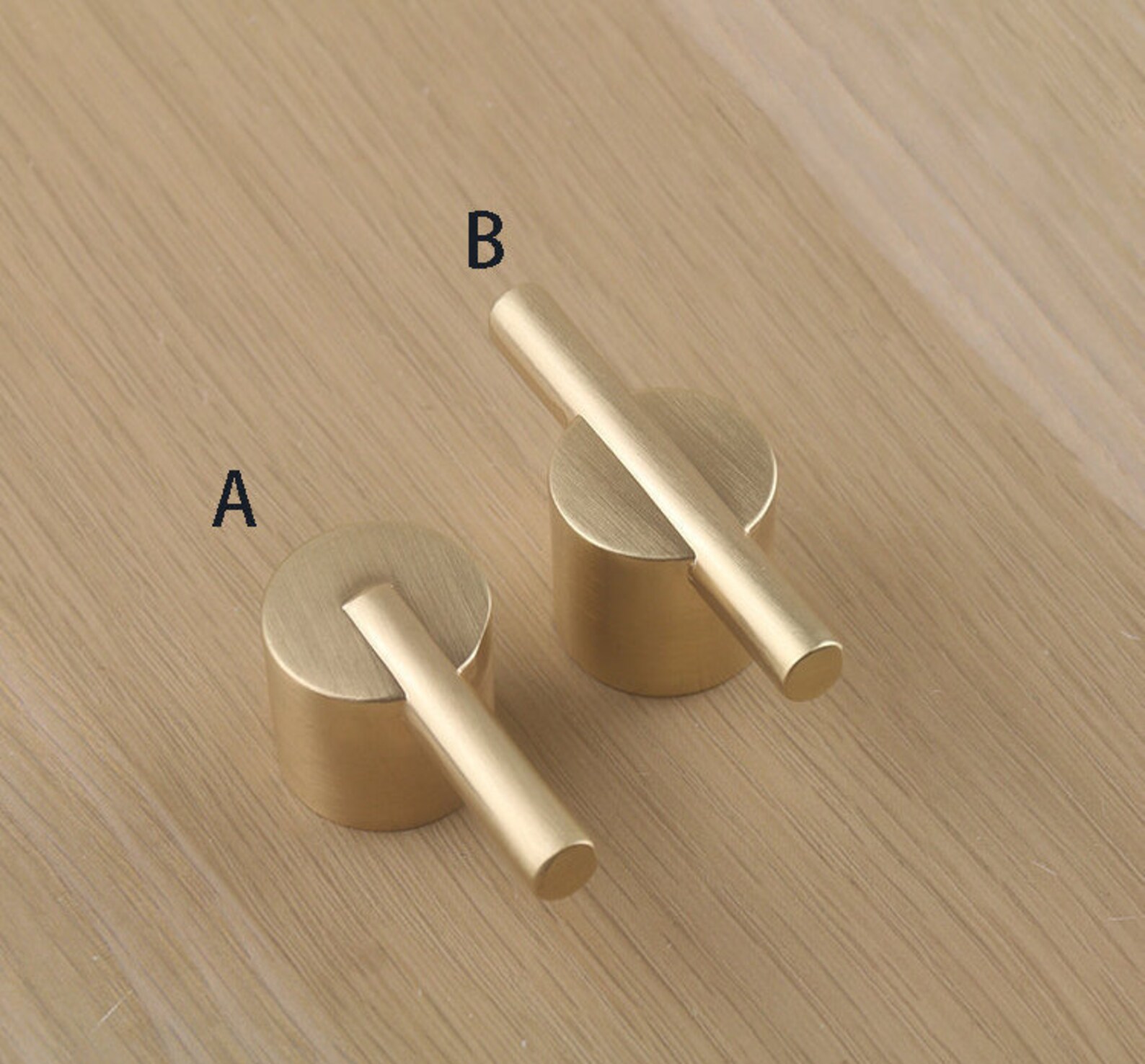 Simple Brushed Golden Wardrobe Door Knob Light Luxury Drawer Etsy