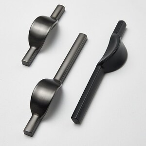 American Door Wardrobe Modern Simple Furniture Black Drawer Nordic Cabinet Kitchen Door Pull Handle