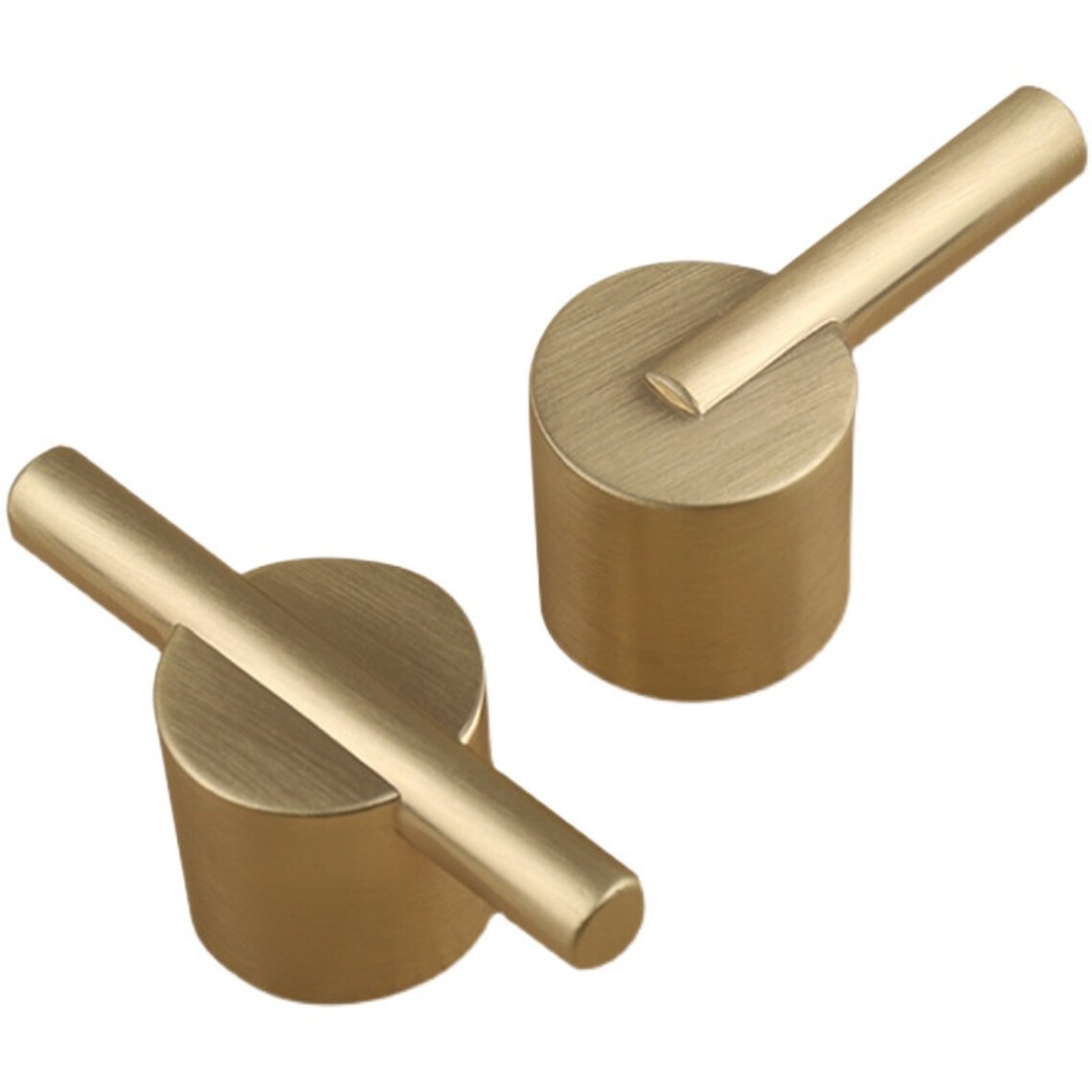 Simple Brushed Golden Wardrobe Door Knob Light Luxury Drawer Etsy