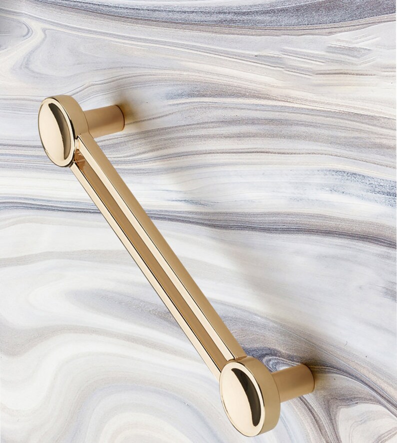 Modern American Brushed Gold Pull Handle Wardrobe Door Pull Etsy