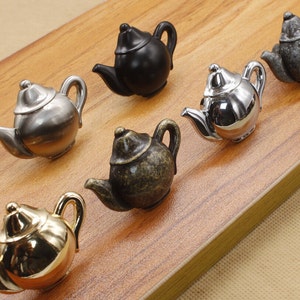 European Knob Door Knob Classical Knobs Six Colors Drawer Knob Teapot Shape Dresser Knob