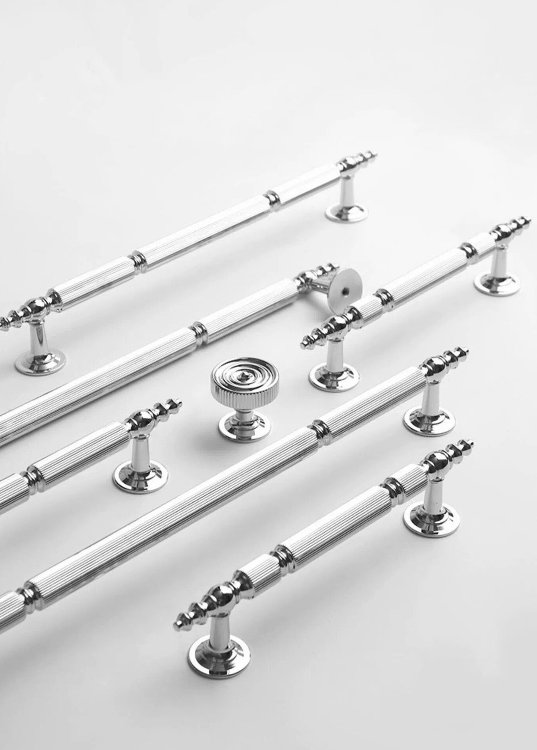 Nordic Creative Brass Door Pull Handle Modern Wardrobe Drawer Light Luxury