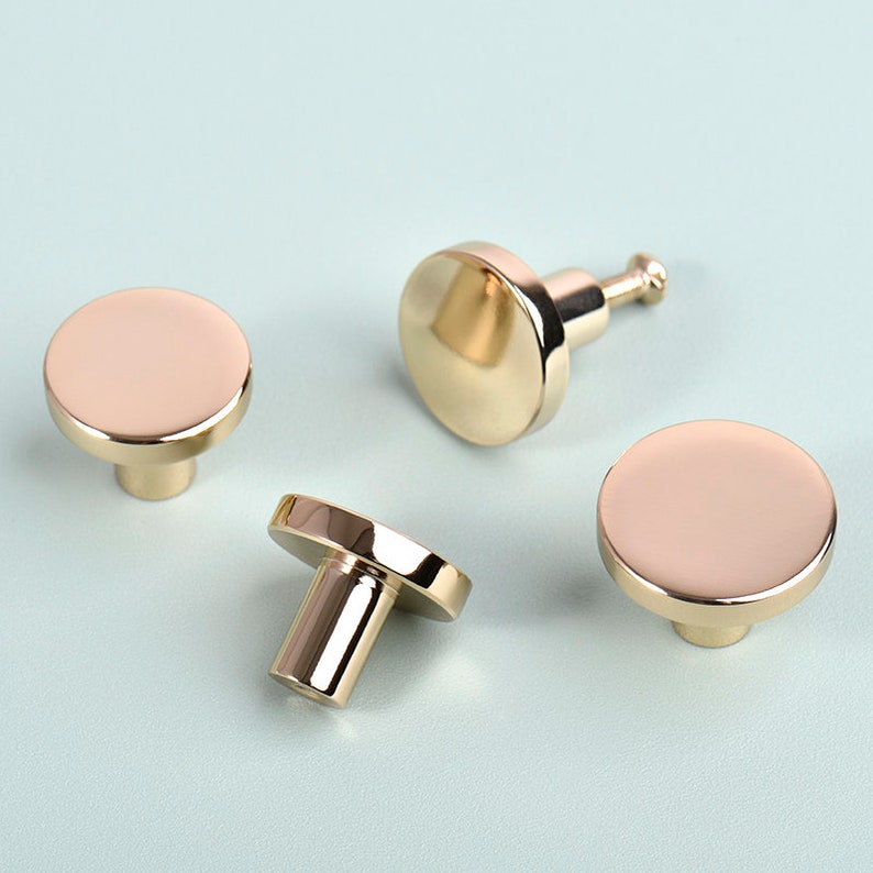 Champagne Gold Brass Door Knob Knob Drawer Knob Drawer Etsy