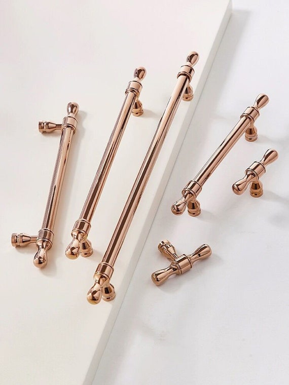 green emerald velvet dress Rose Gold Cabinet Pulls | Girls Room Decor main image 0