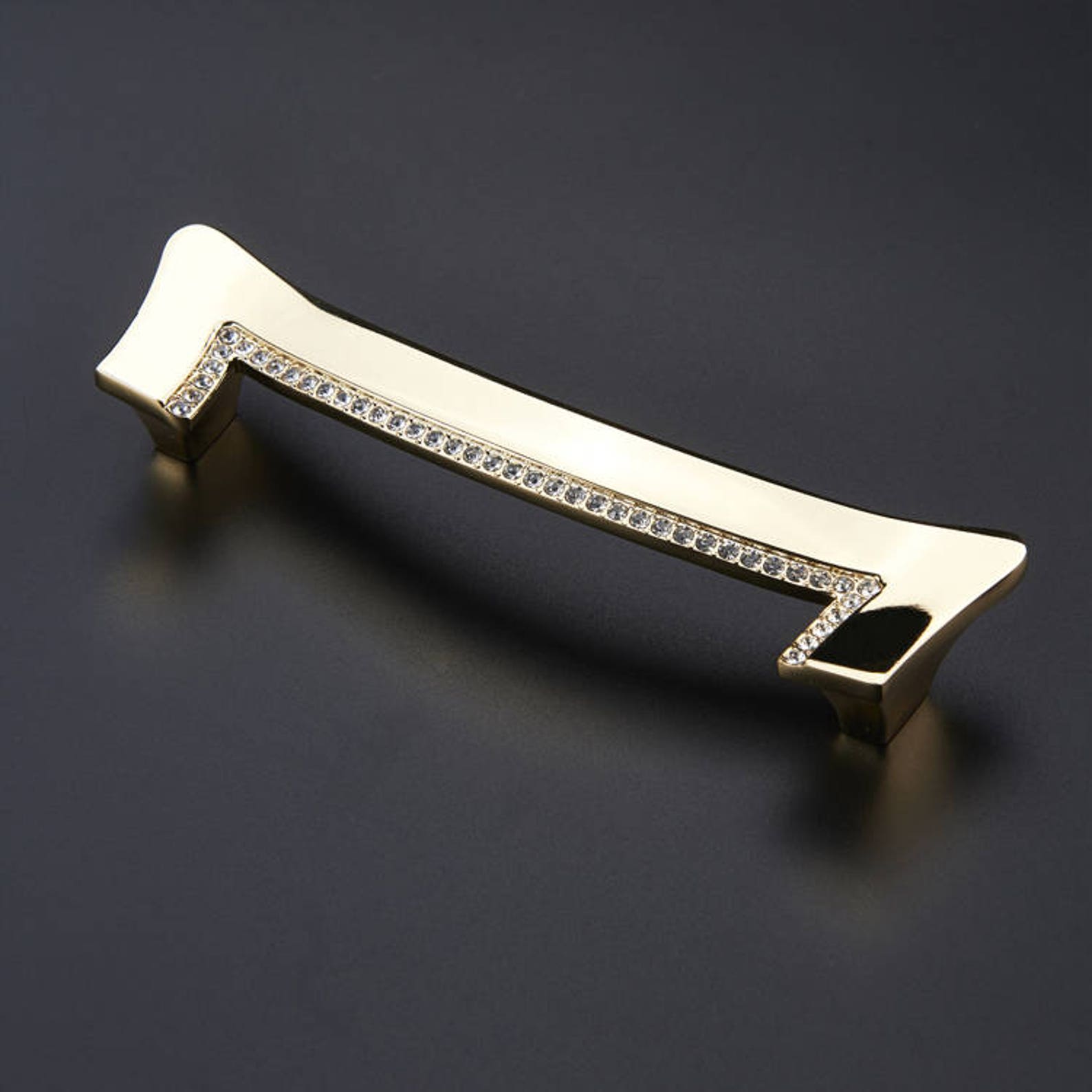 Crystal Pull Handle Modern Simple American Drawer Pull Handle Etsy
