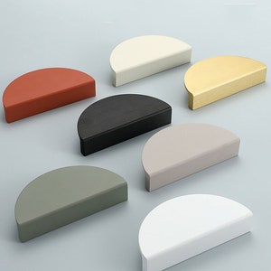 Modern Wardrobe Pull Handle Half Round Pull Handle Drawer Pull Handle Furniture Hardware Cabinet Door Pull Handle