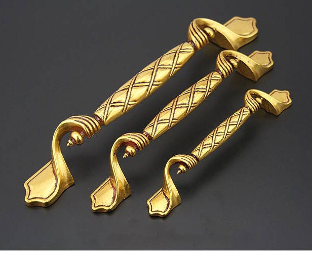 American Yellow Bronze Kitchen Knob Handle Pull Knob Etsy