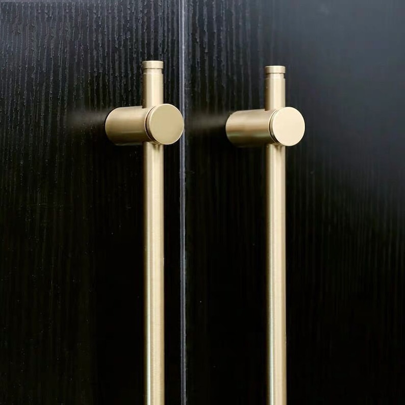 Nordic Brass Wardrobe Pull Handle Lengthening Door Pull Handle Etsy